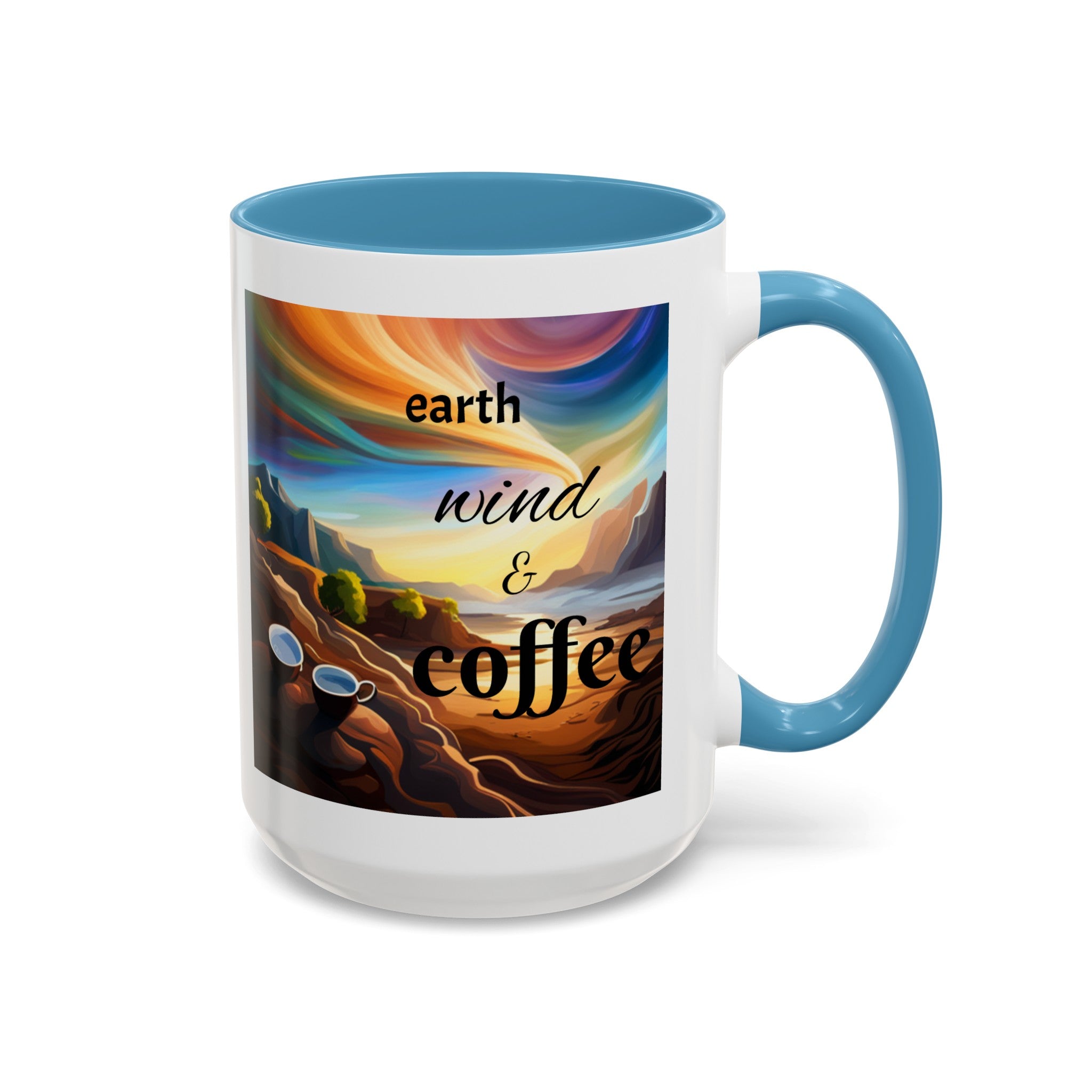 "Earth, Wind, and Fire" Accent Coffee Mug (11, 15oz)