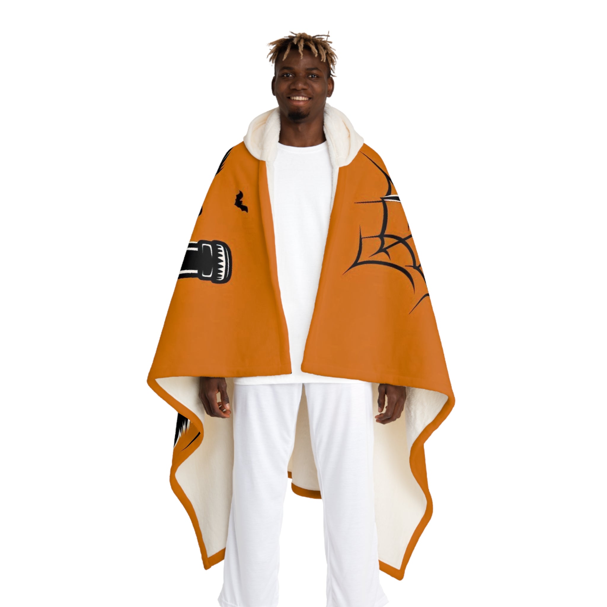 Hooded Sherpa Fleece Blanket