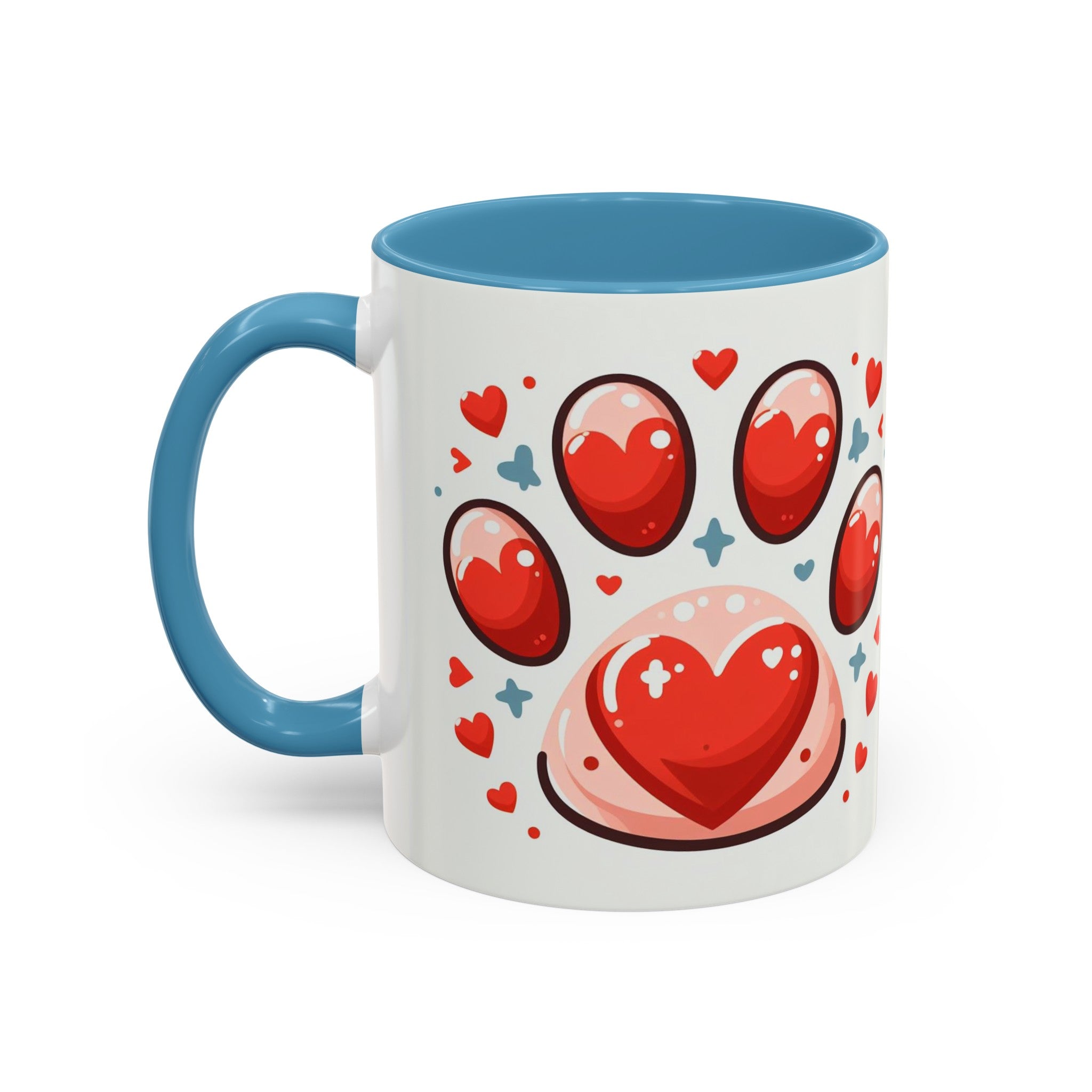 Dog Paw Coffee Accent Coffee Mug (11, 15oz)
