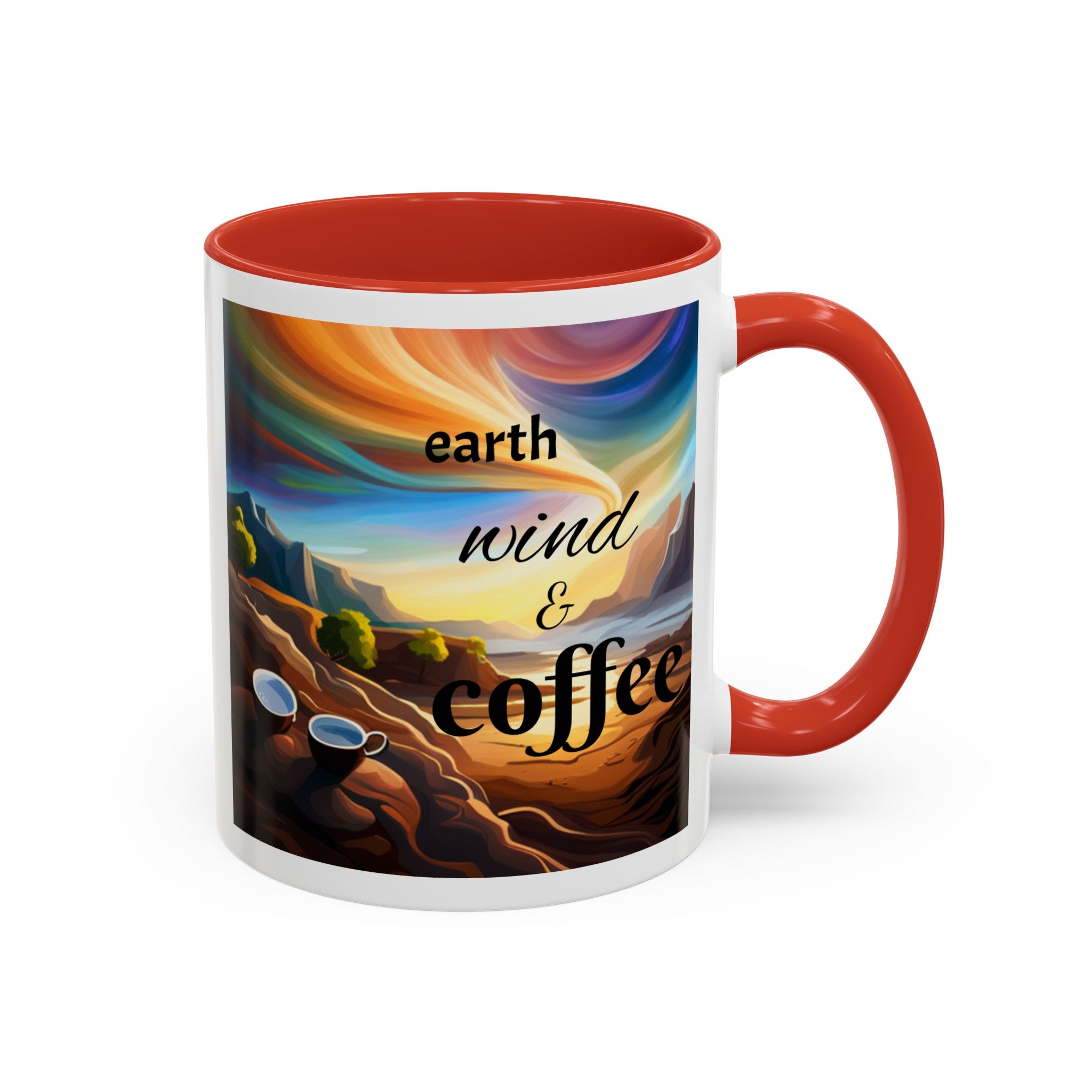 "Earth, Wind, and Fire" Accent Coffee Mug (11, 15oz)