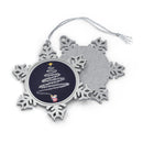 Firework Tree Pewter Snowflake Ornament