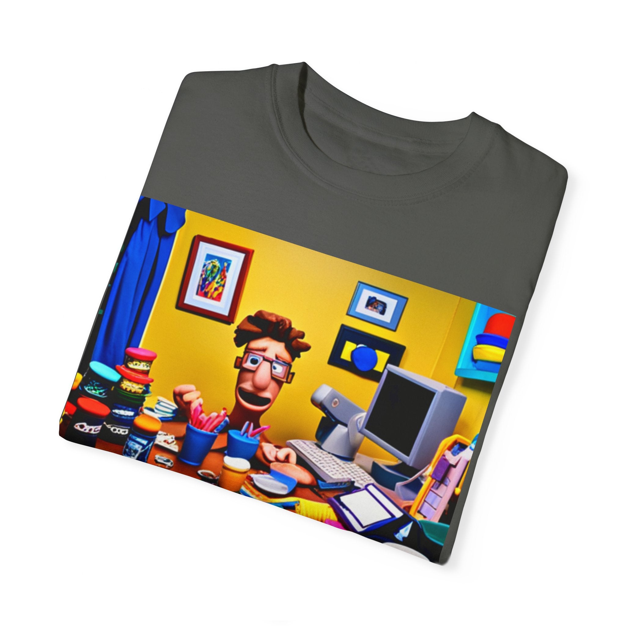 Unisex "Coffee: Because Adulting is Too Hard" Garment-Dyed T-shirt