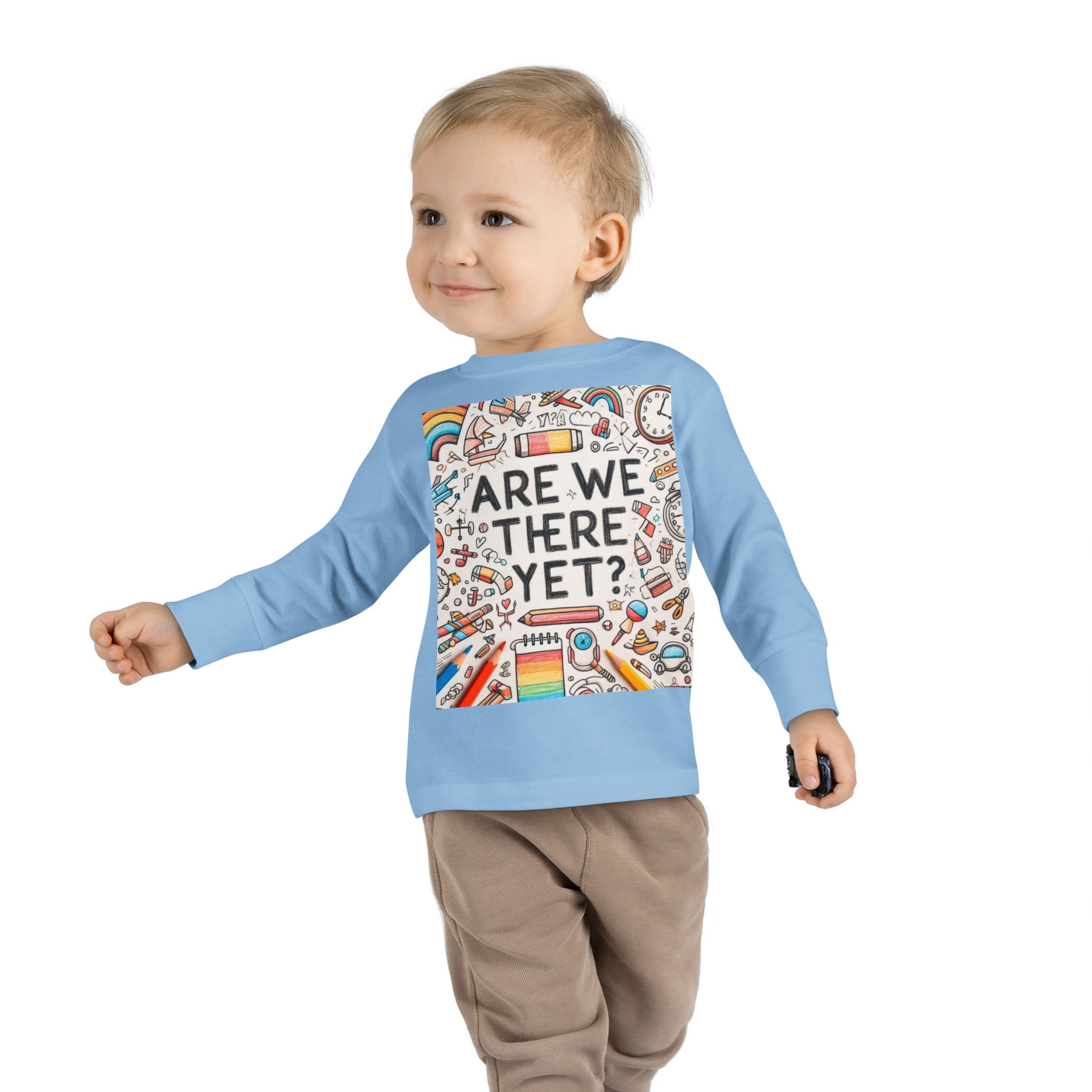“Are We There Yet?” Toddler Long Sleeve Tee