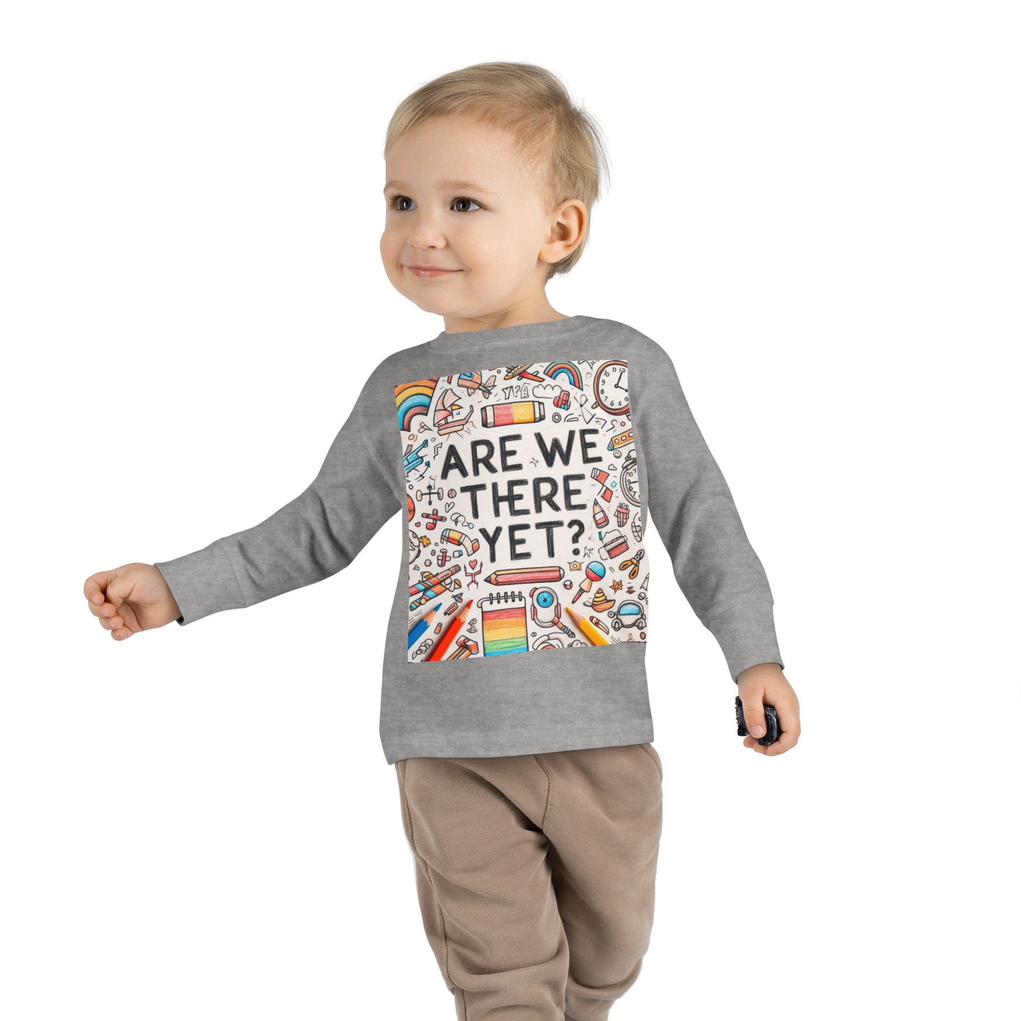 “Are We There Yet?” Toddler Long Sleeve Tee