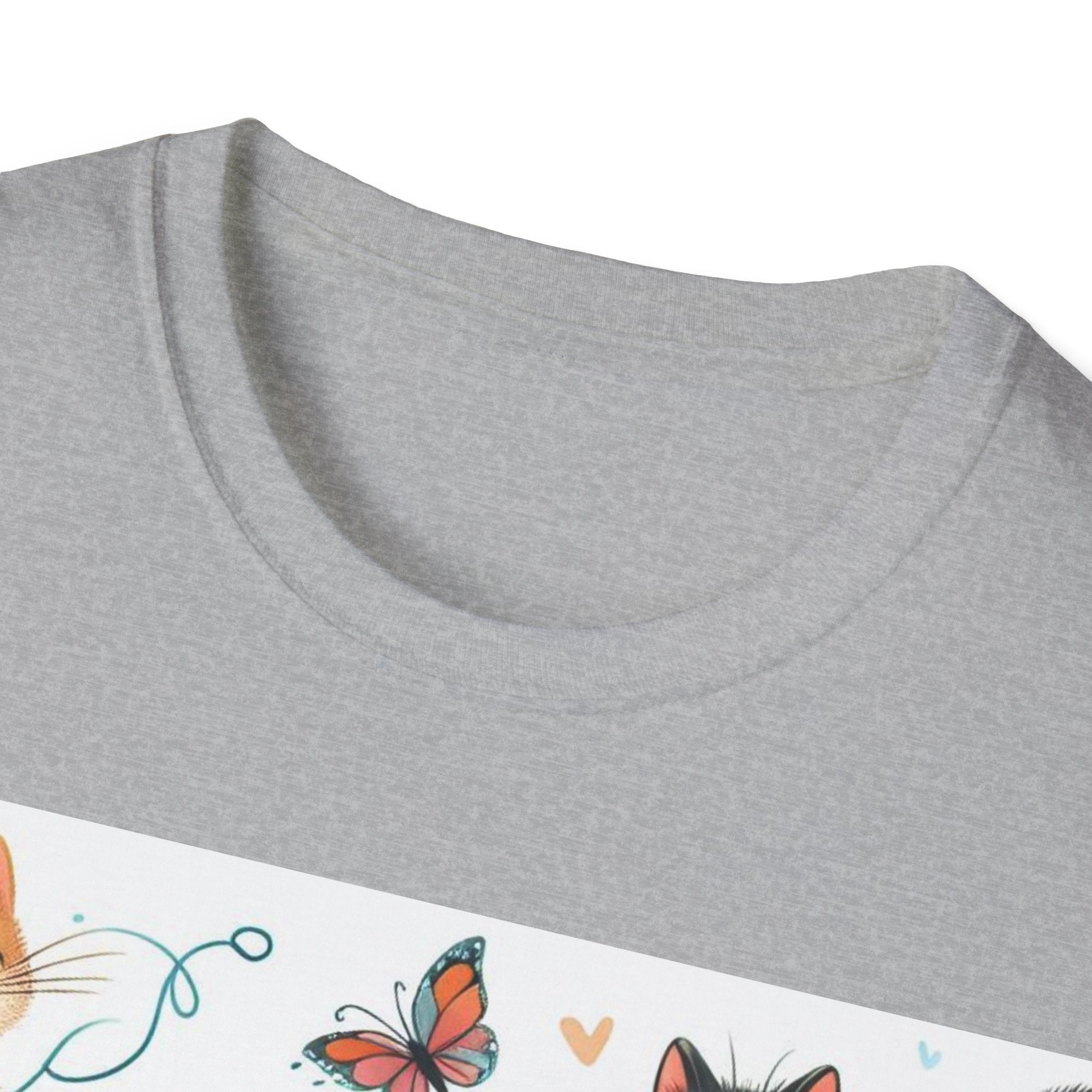 Purr-fect Comfort for Cat Lovers: Unisex Soft-Style T-Shirt