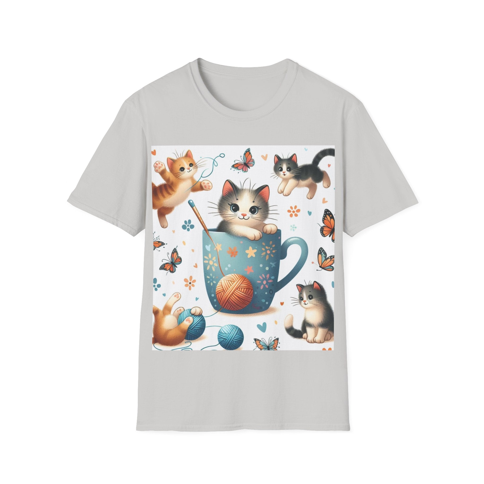 Purr-fect Comfort for Cat Lovers: Unisex Soft-Style T-Shirt