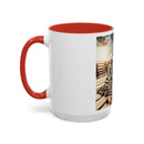 Coffee Beans Accent Coffee Mug (11, 15oz)