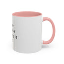 "Coffee: Because Adulting Is Hard" Accent Coffee Mug (11, 15oz)