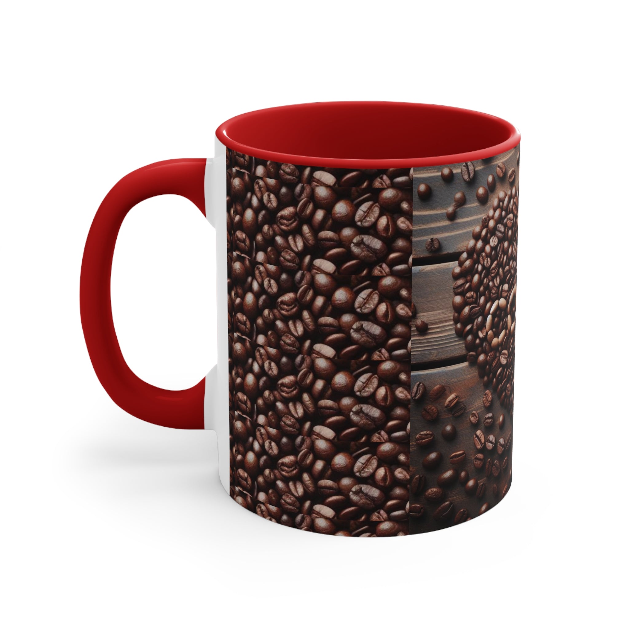 Coffee Bean Heart Accent Mugs