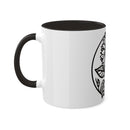 "White Sunflower" Colorful Mugs, 11oz