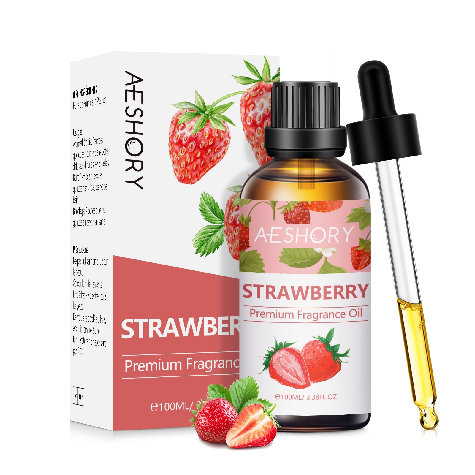 Strawberry Fragrance Oil 100ml – Long‑Lasting Scented Oil for Diffusers, Massage, Soap & Candle Making | Natural Strawberry Essential Oil