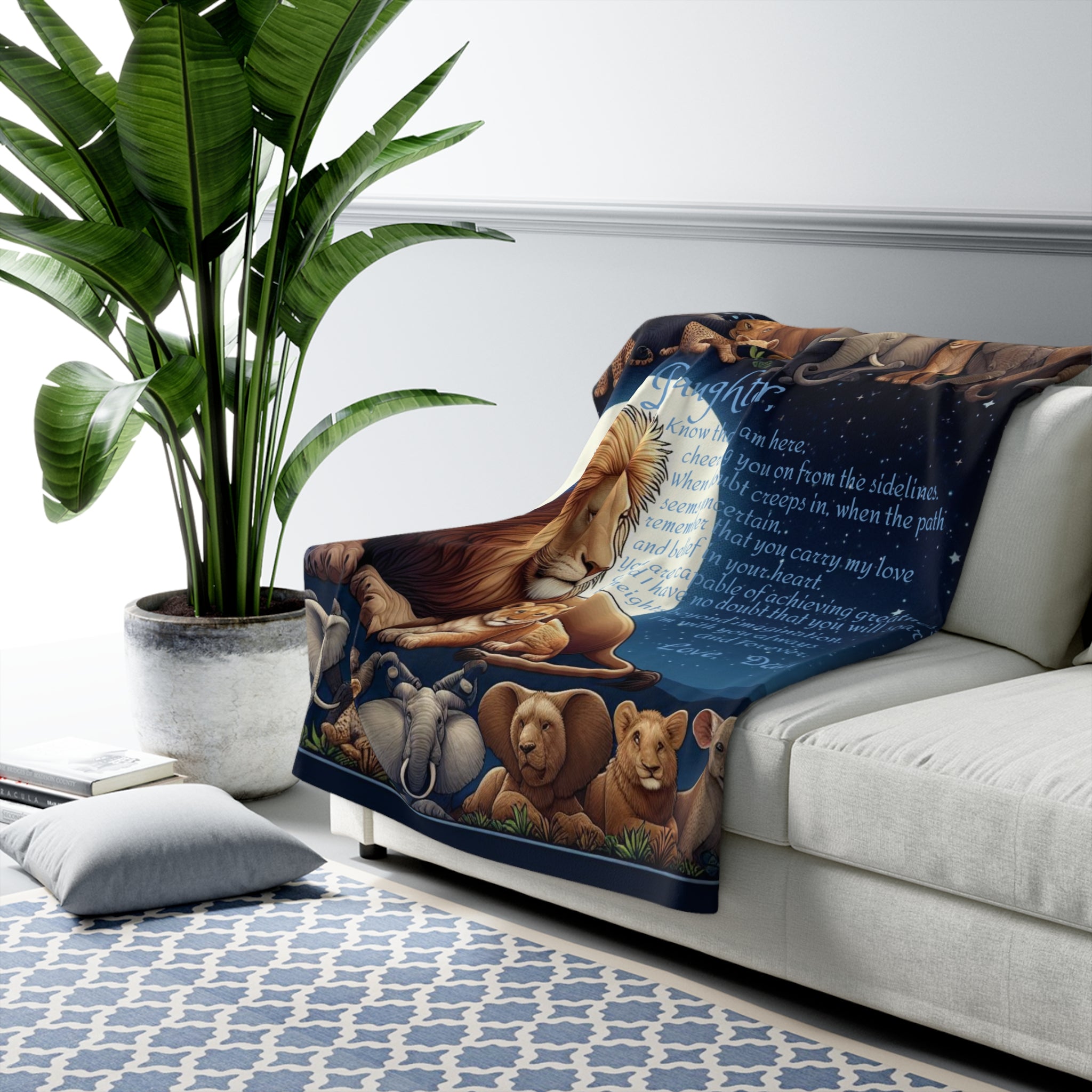 "Cheering You On" Sherpa Fleece Blanket