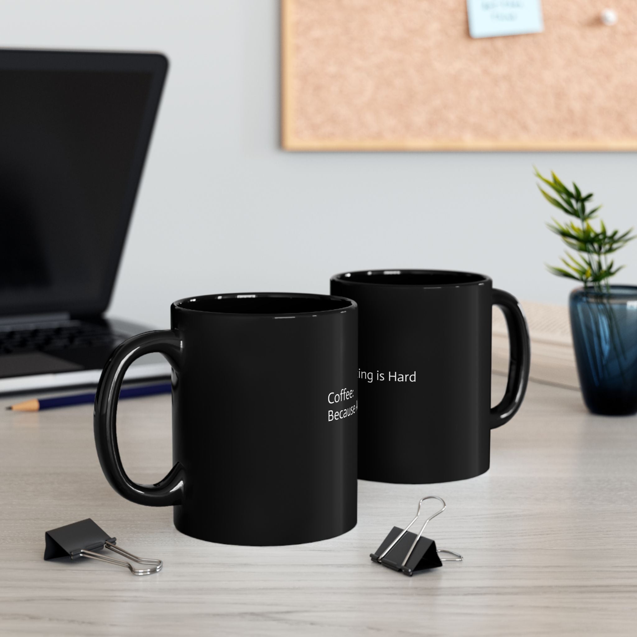 “Conquer the Day with a Cup of Can-Do: The ‘Adulting’ Mug” Black Mug (11oz, 15oz)