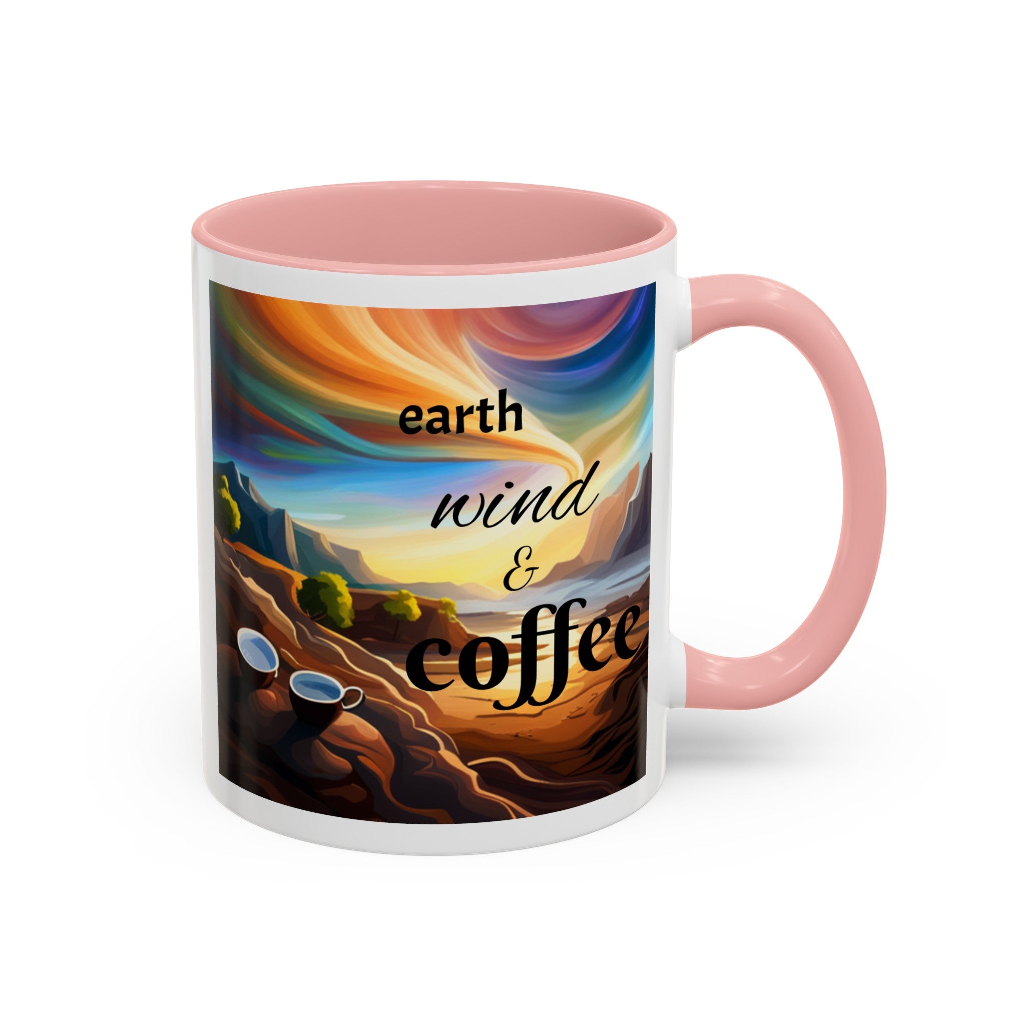 "Earth, Wind, and Fire" Accent Coffee Mug (11, 15oz)