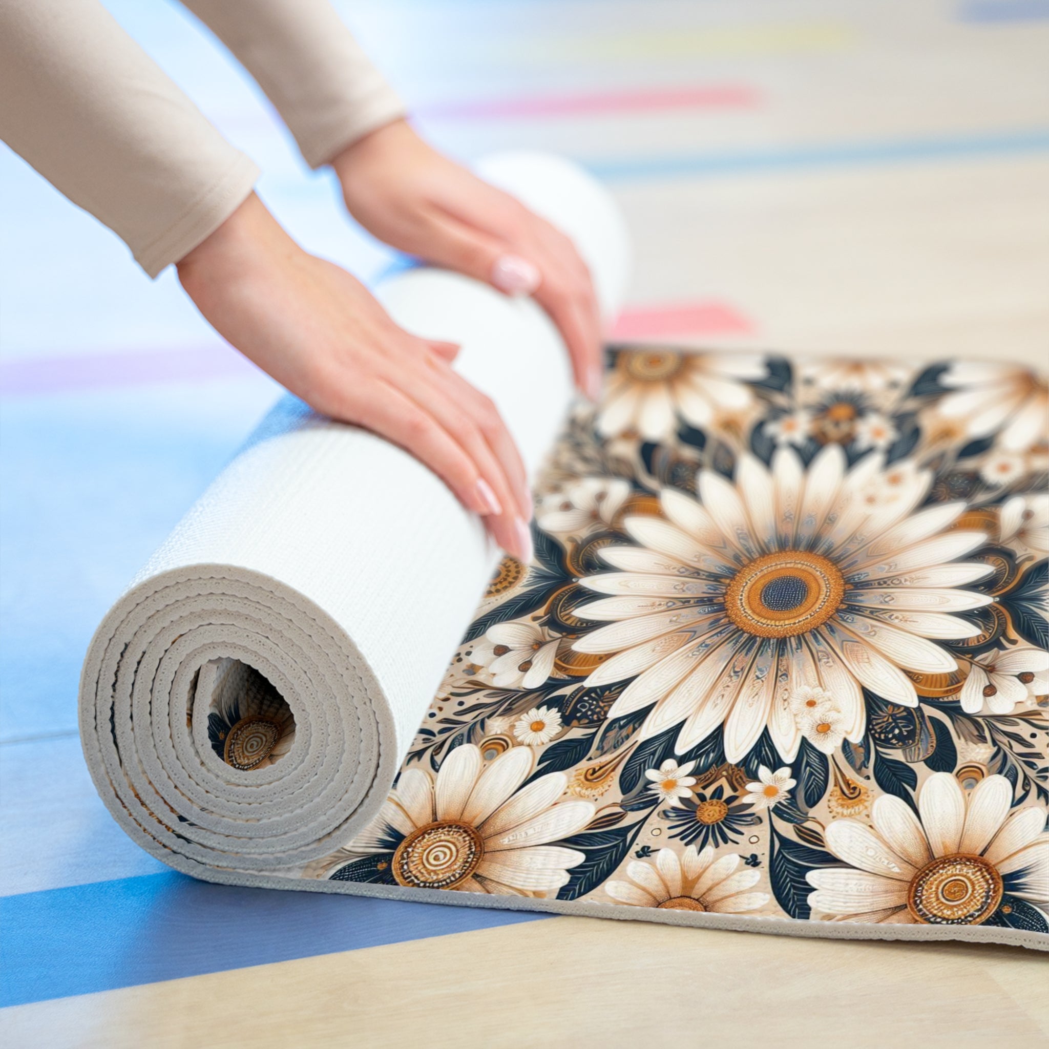 Foam Wild Daisy Yoga Mat