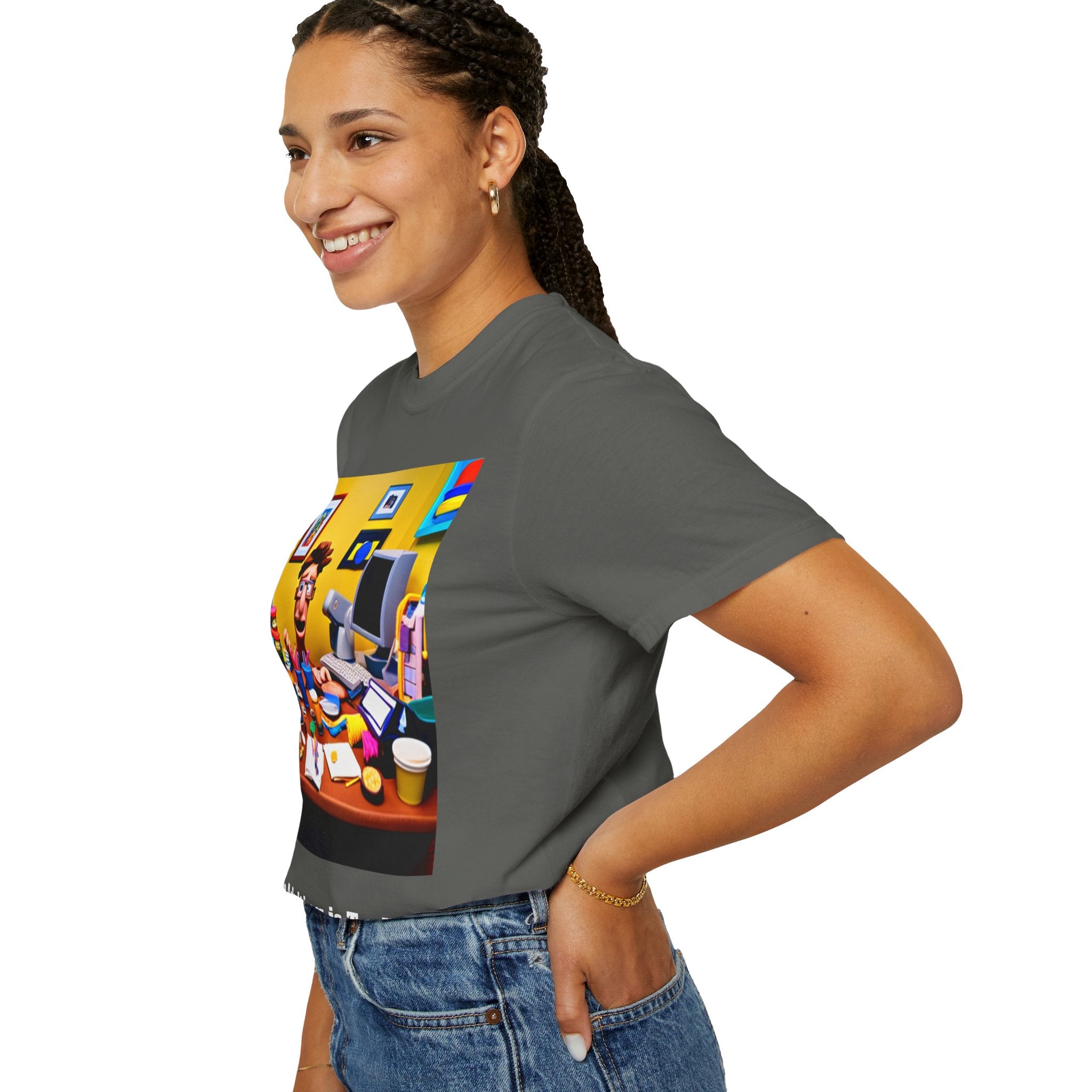Unisex "Coffee: Because Adulting is Too Hard" Garment-Dyed T-shirt
