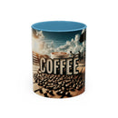 Coffee Beans Accent Coffee Mug (11, 15oz)