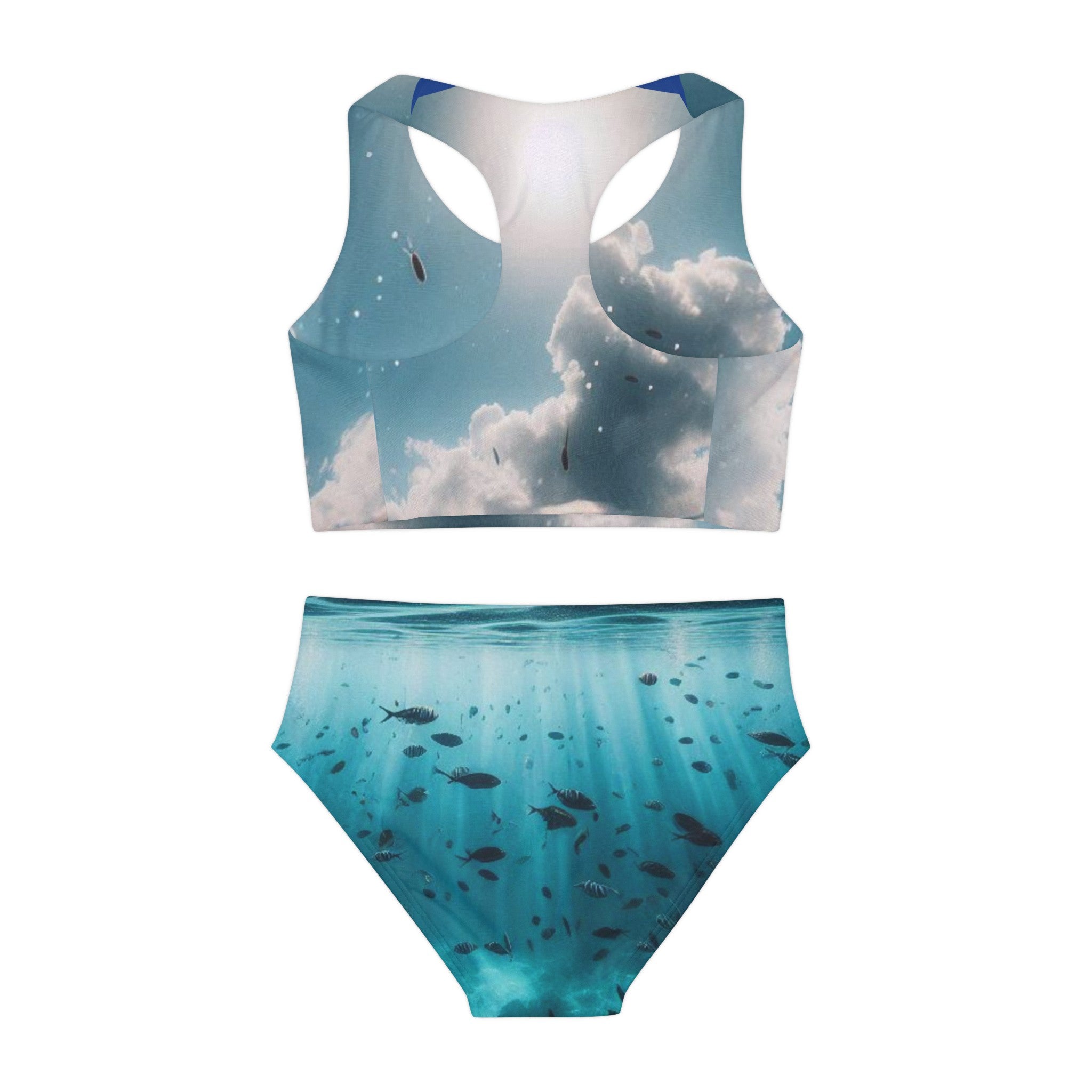 "Beach Day" Girls Two Piece Swimsuit (AOP)