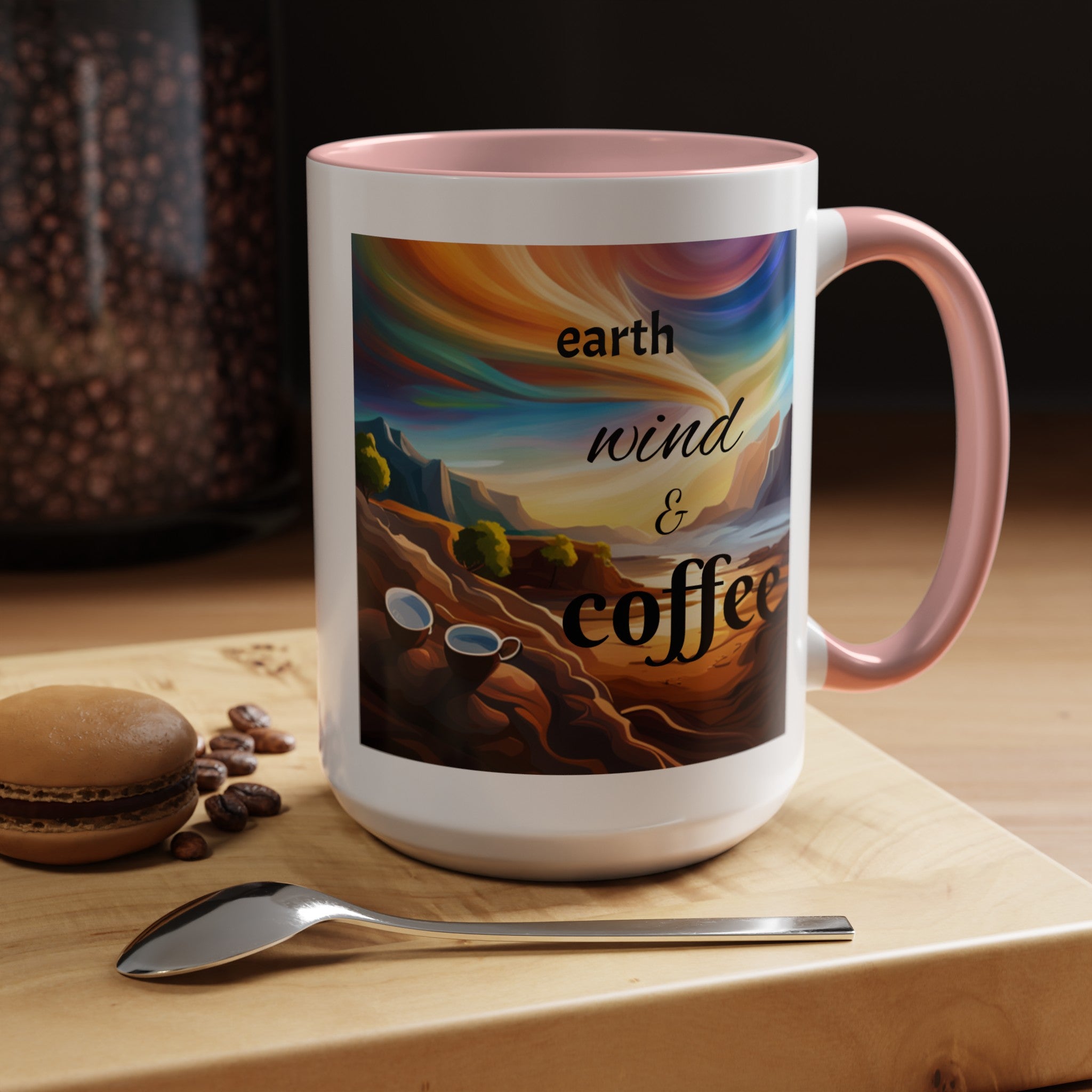 "Earth, Wind, and Fire" Accent Coffee Mug (11, 15oz)