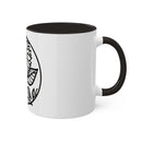 "White Sunflower" Colorful Mugs, 11oz