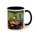 “Coffee: Because Adulting is Hard"  Accent Coffee Mug (11, 15oz)