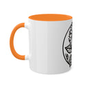 "White Sunflower" Colorful Mugs, 11oz