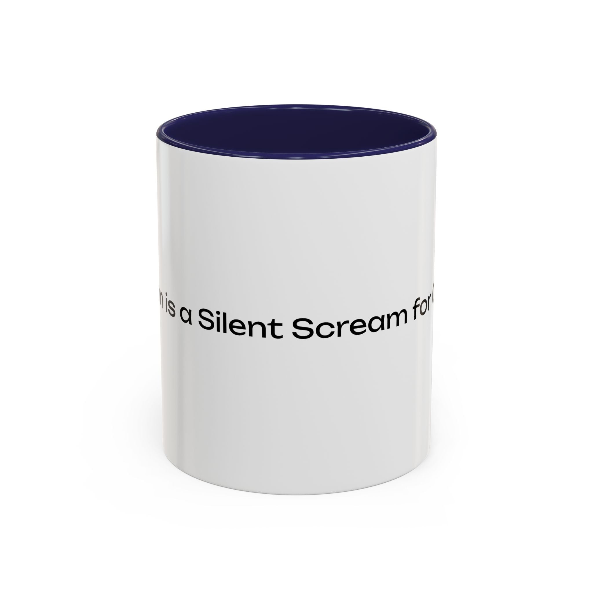 “Silent Screams Answered: The Ultimate Coffee Mug for Morning Rescues!” Accent Coffee Mug (11, 15oz)