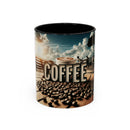 Coffee Beans Accent Coffee Mug (11, 15oz)
