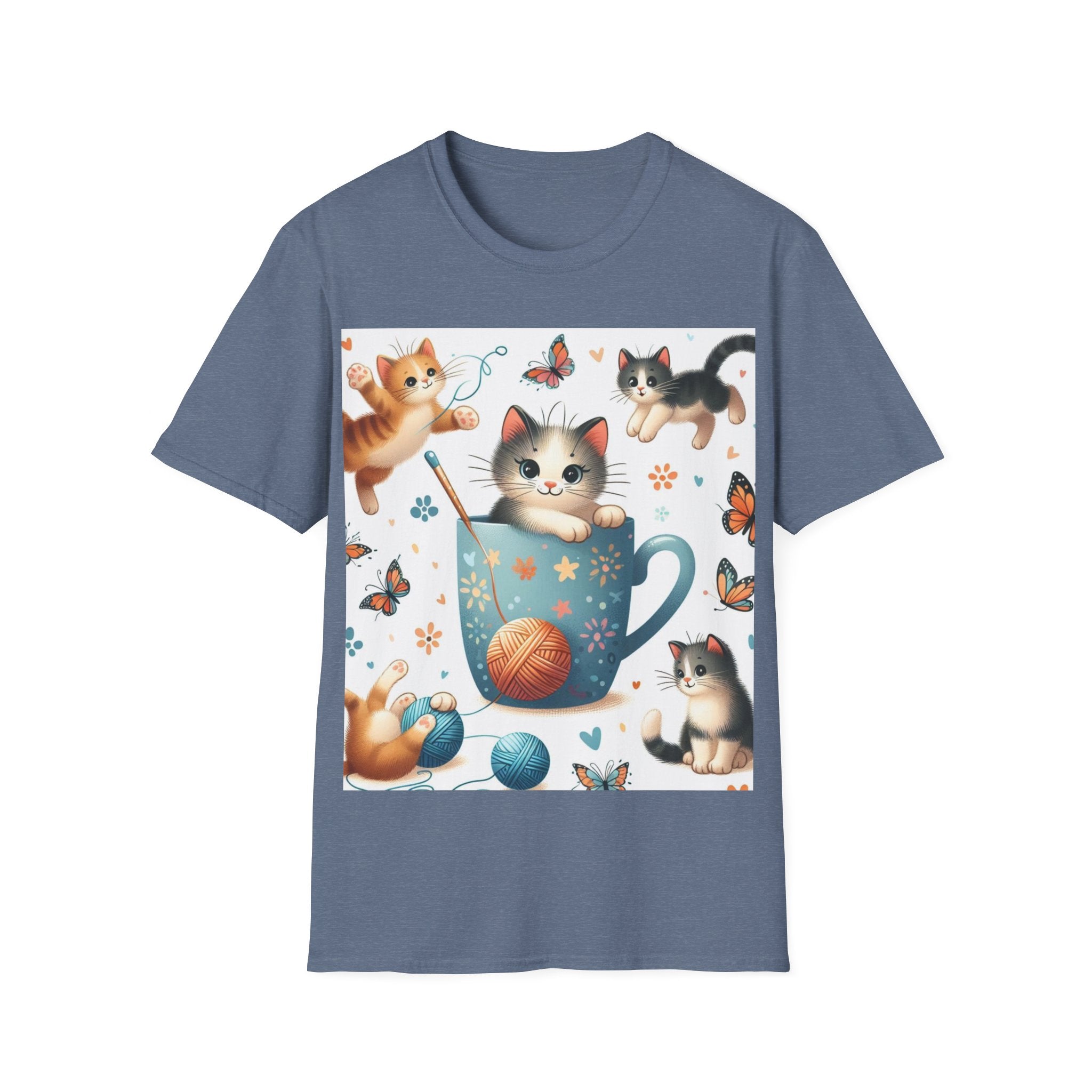 Purr-fect Comfort for Cat Lovers: Unisex Soft-Style T-Shirt