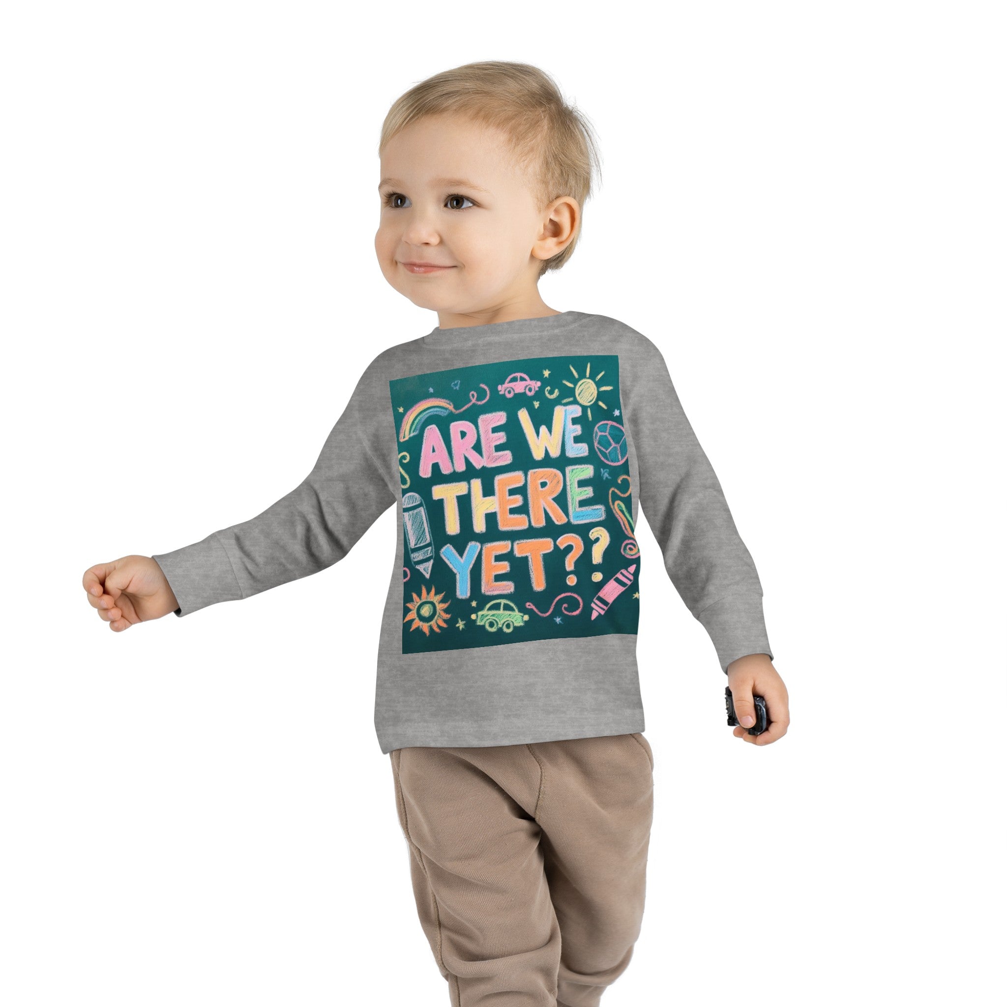 “Are We There Yet?” Toddler Long Sleeve Tee