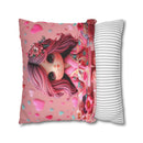 Spun Polyester Square Pillowcase