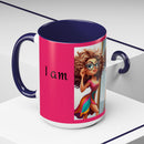 "I Am Beautiful" Accent Coffee Mug (11, 15oz)