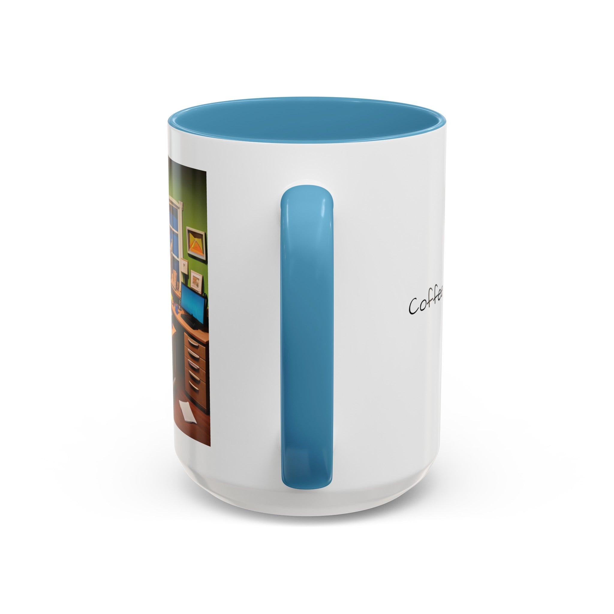 “Coffee: Because Adulting is Hard"  Accent Coffee Mug (11, 15oz)