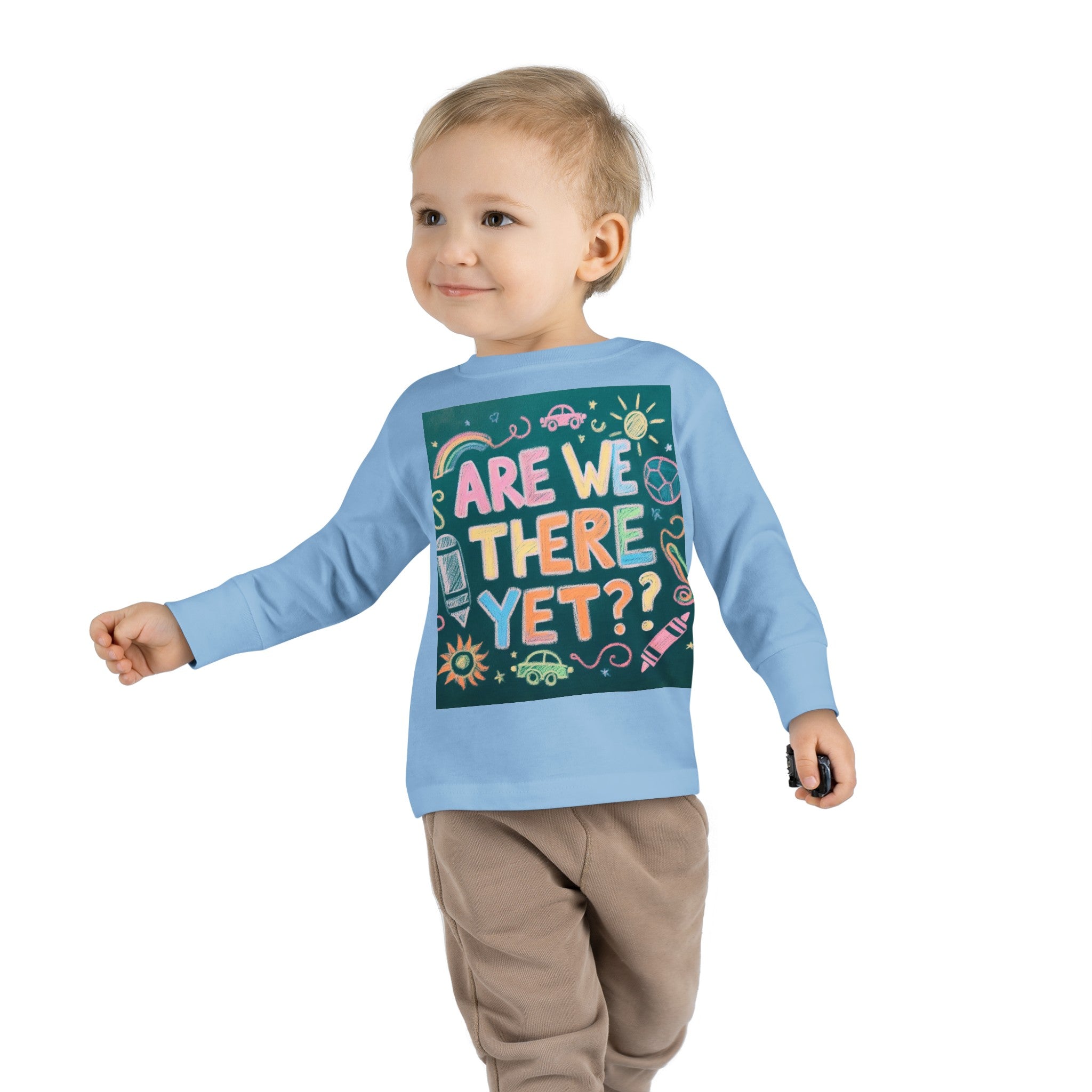 “Are We There Yet?” Toddler Long Sleeve Tee