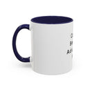 "Coffee: Because Adulting Is Hard" Accent Coffee Mug (11, 15oz)