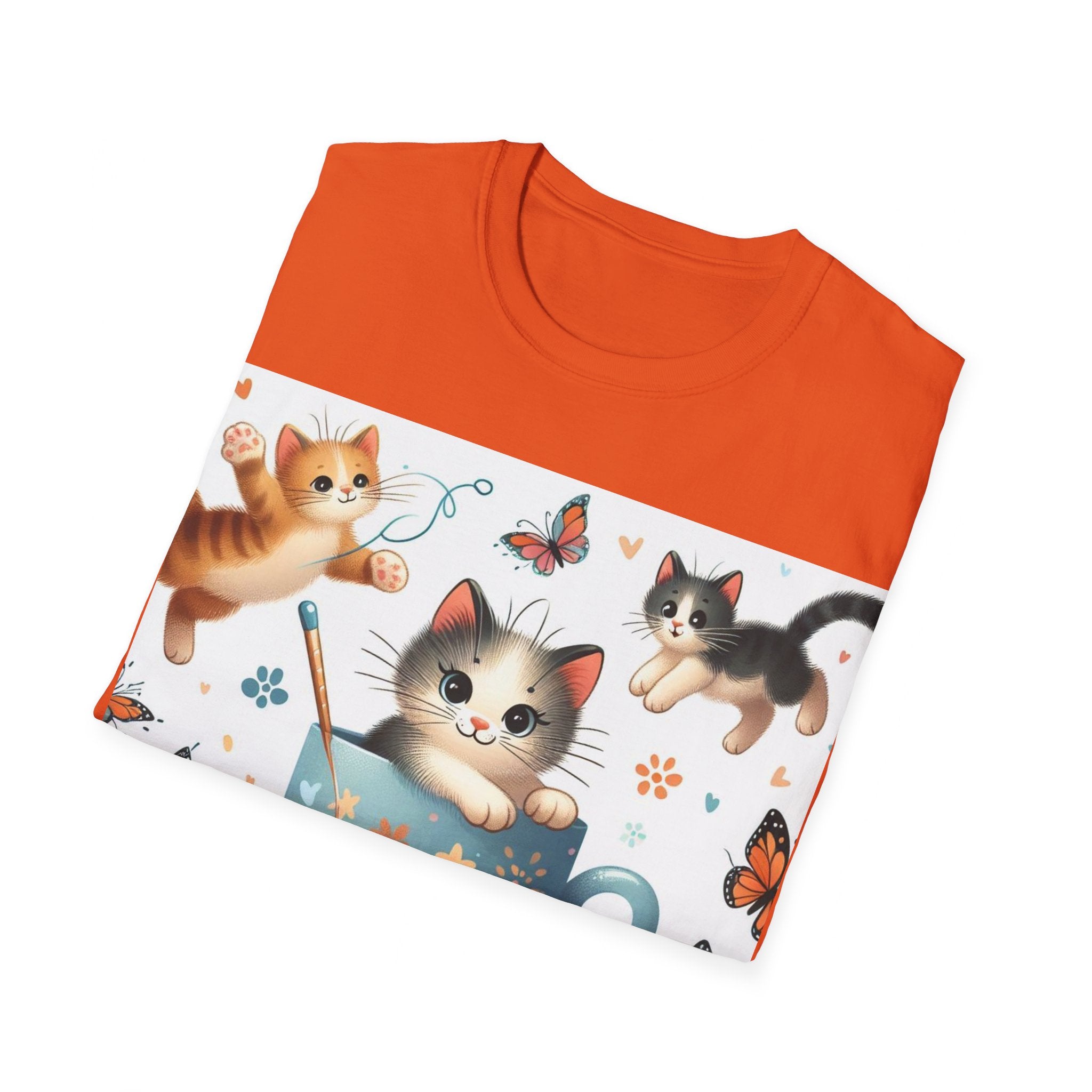 Purr-fect Comfort for Cat Lovers: Unisex Soft-Style T-Shirt