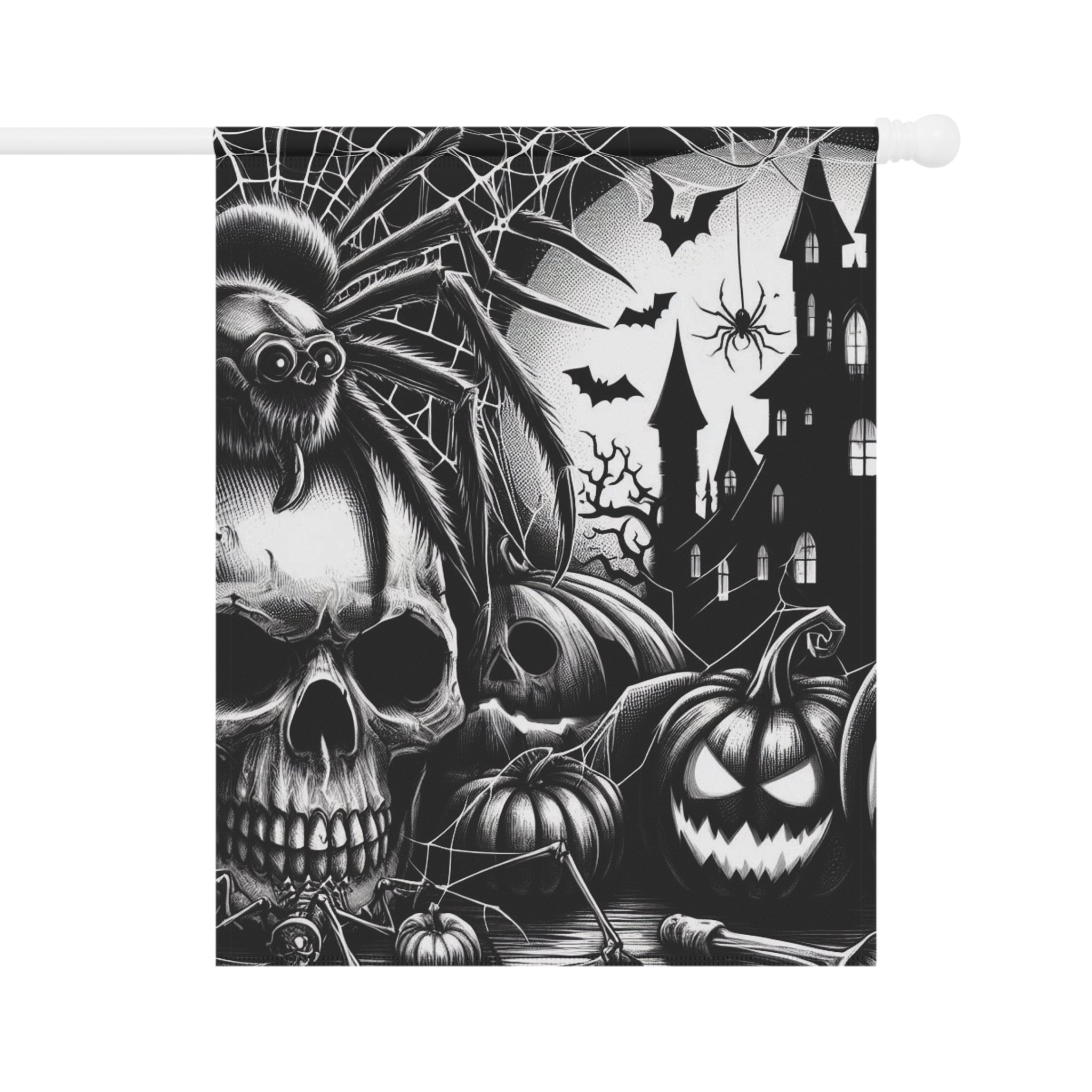 Spooky Halloween Garden & House Banner