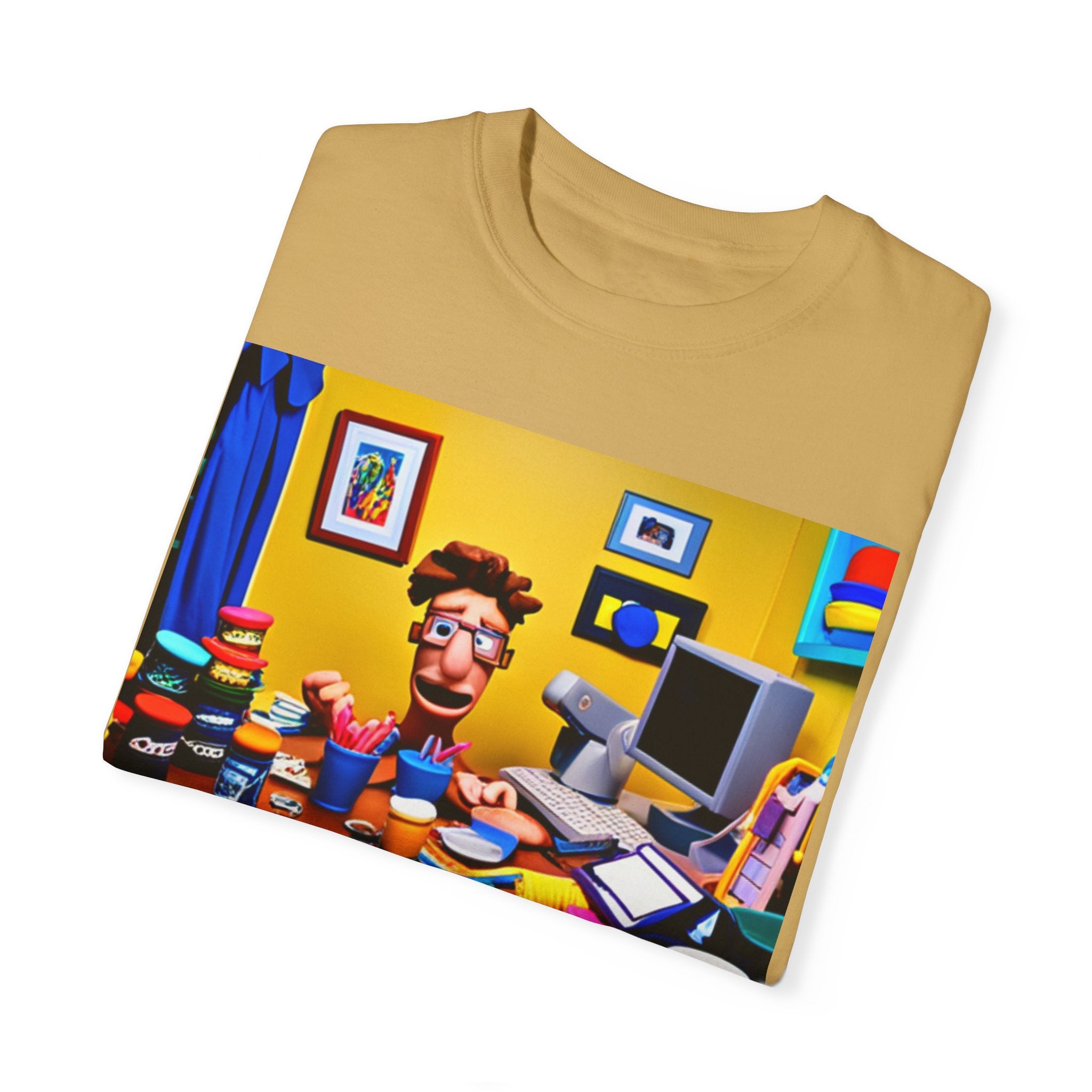 Unisex "Coffee: Because Adulting is Too Hard" Garment-Dyed T-shirt