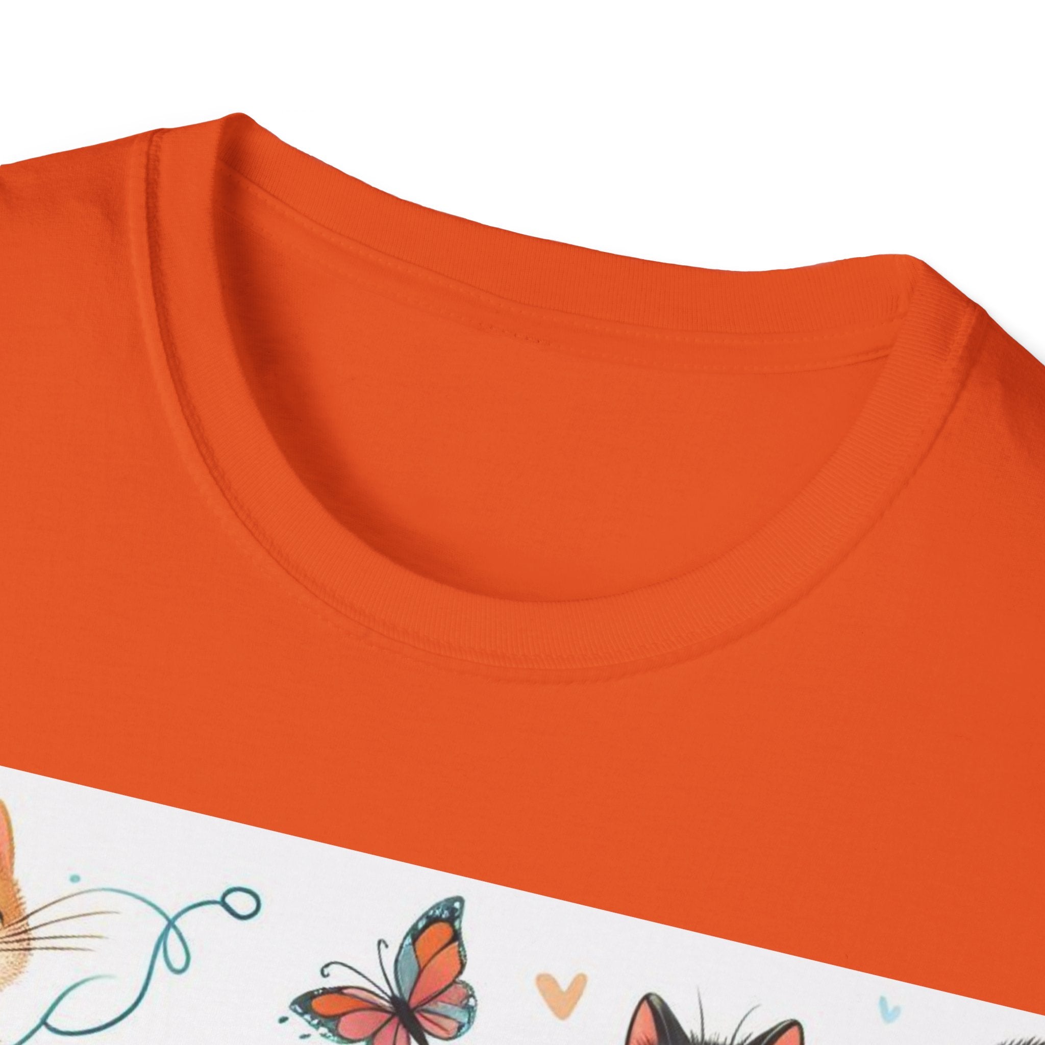 Purr-fect Comfort for Cat Lovers: Unisex Soft-Style T-Shirt