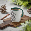 "White Sunflower" Colorful Mugs, 11oz
