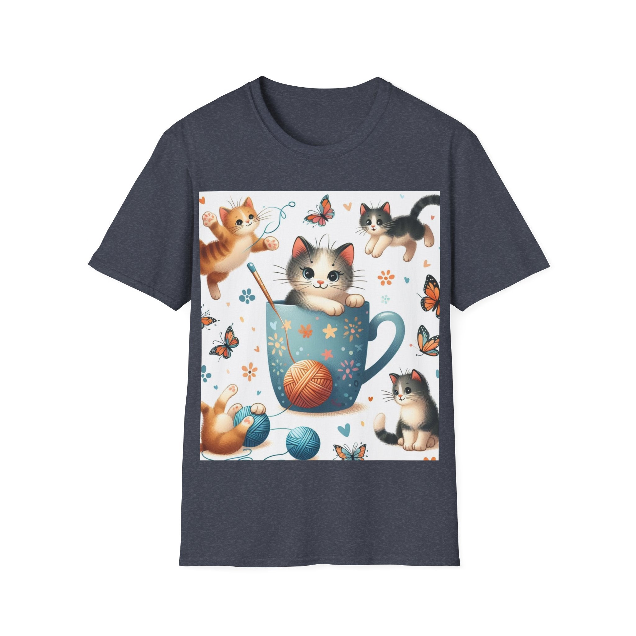 Purr-fect Comfort for Cat Lovers: Unisex Soft-Style T-Shirt