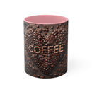 Coffee Bean Heart Accent Mugs