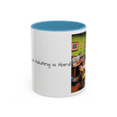 “Coffee: Because Adulting is Hard"  Accent Coffee Mug (11, 15oz)