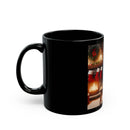 "Relaxed Santa" Black Mug