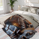 Fire place Arctic Fleece Blanket