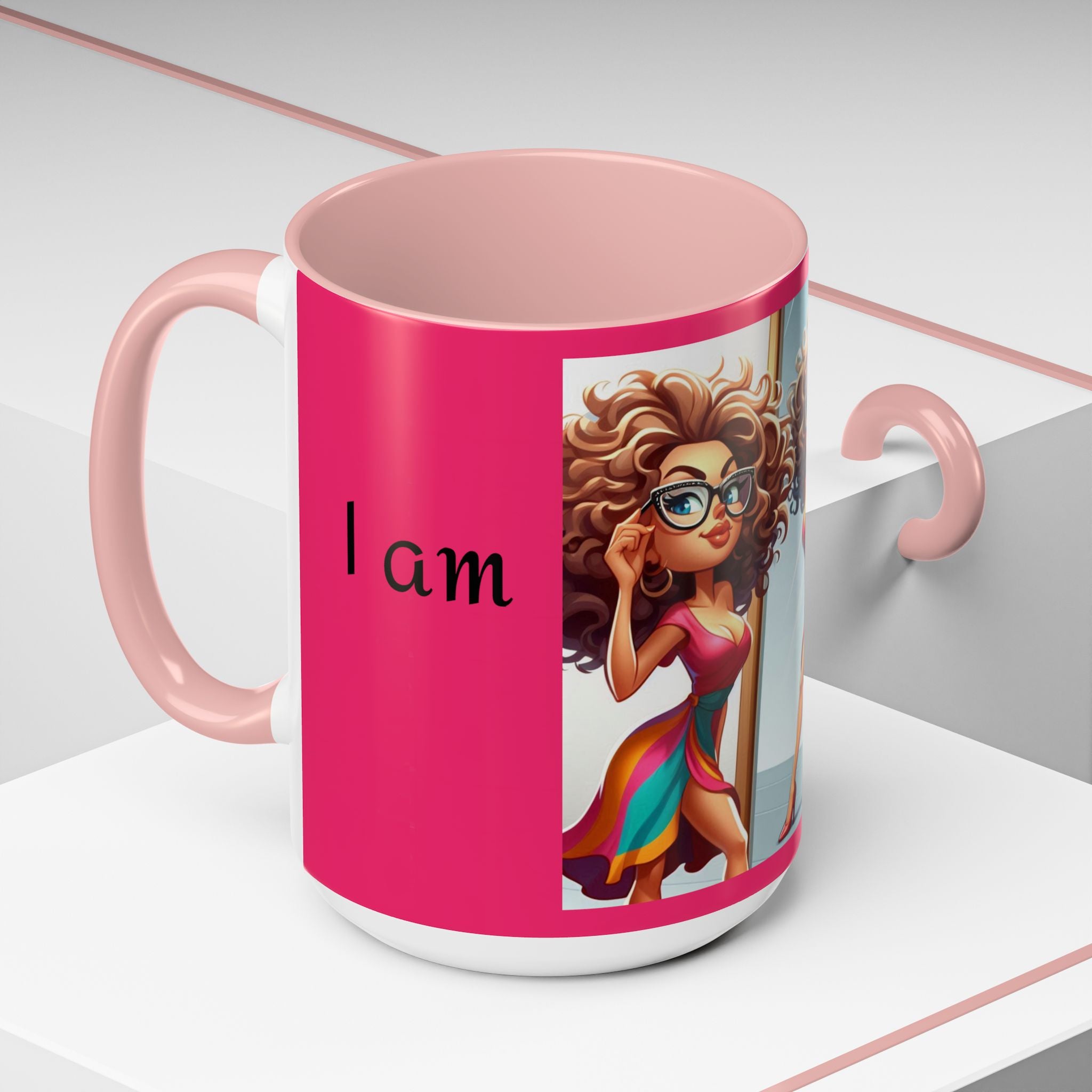 "I Am Beautiful" Accent Coffee Mug (11, 15oz)