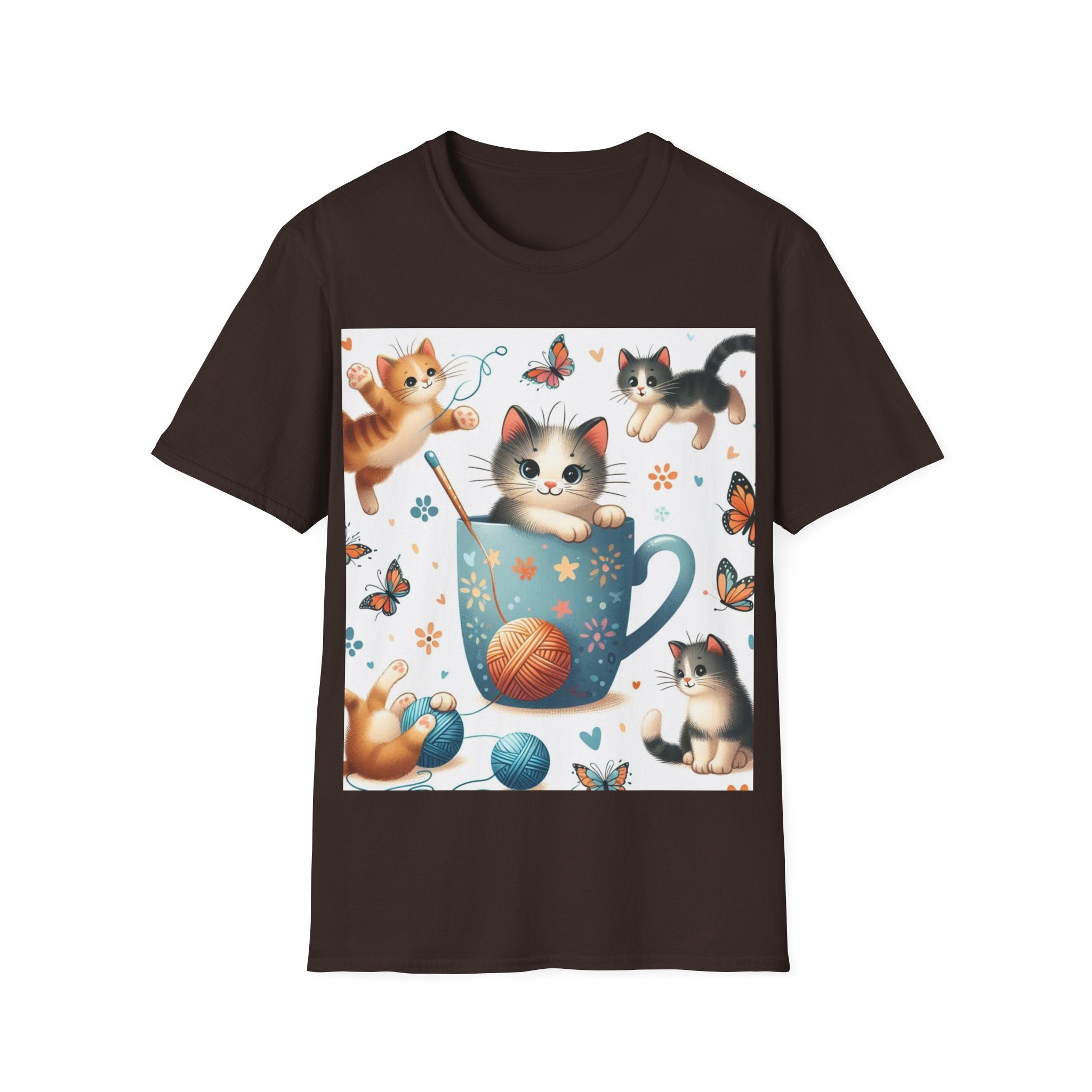 Purr-fect Comfort for Cat Lovers: Unisex Soft-Style T-Shirt