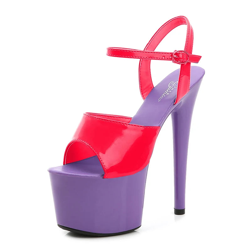 Modern Platform High Heels – 6.7" Stiletto Sandals for Pole Dance, Parties & Summer Fashion (US 4–10.5)