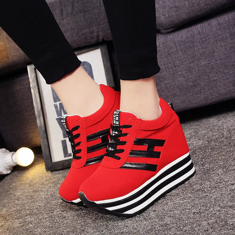Spring’s Chic Hidden Wedge Sneakers