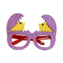 Easter Funny Glasses Props – Kids’ Cartoon Bunny & Eggshell Eyeglass Frames, Non‑Woven Fabric Easter Party Decorations & Gifts